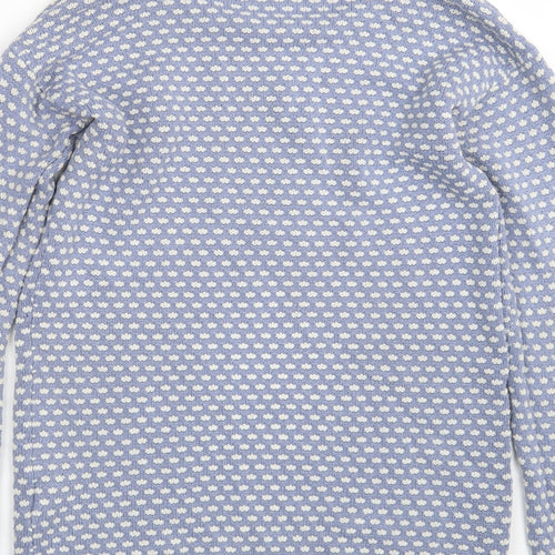 C&A Womens Blue Round Neck  Acrylic Pullover Jumper Size L