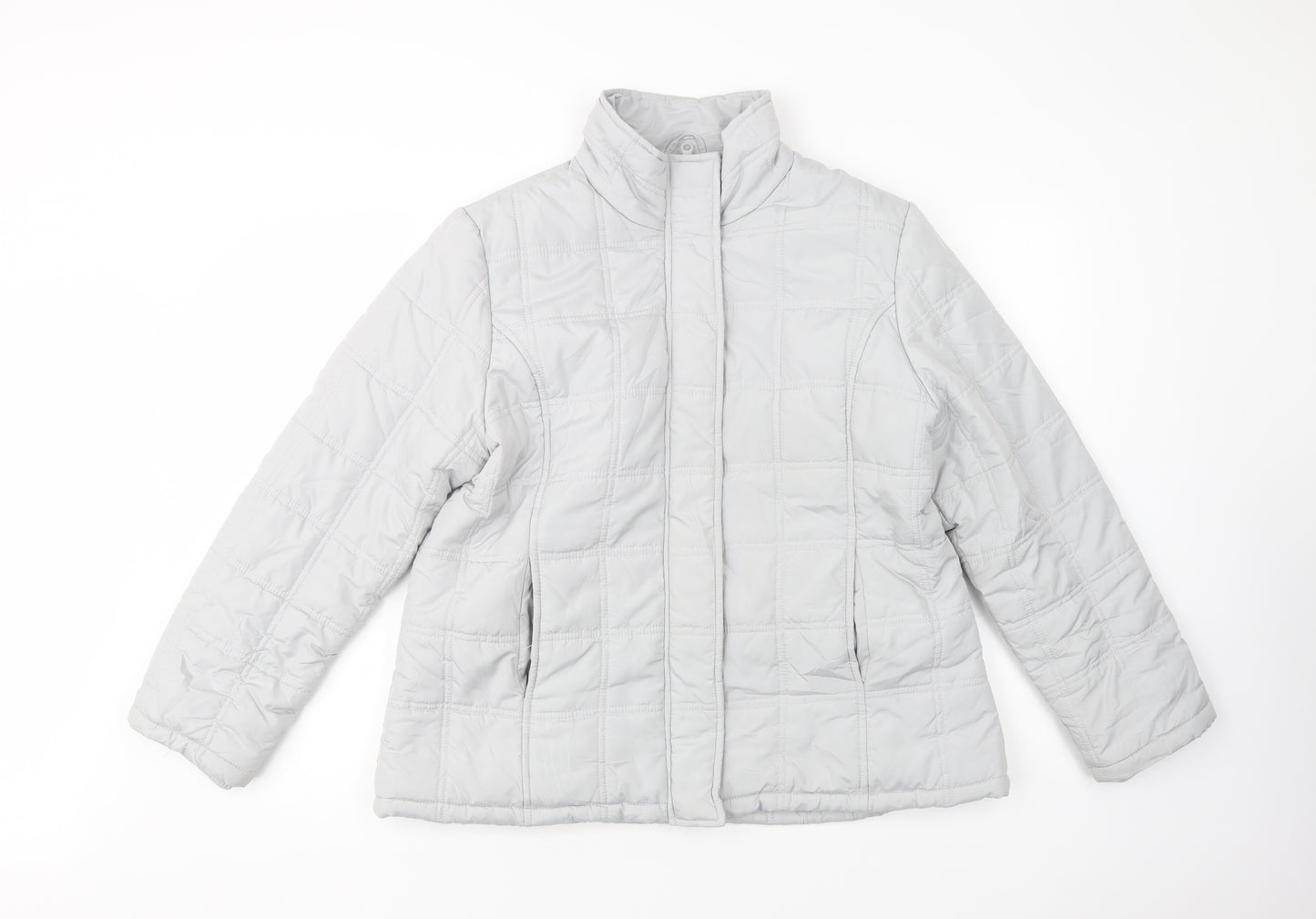 Annabelle Womens Grey   Quilted Jacket Size 18  Zip