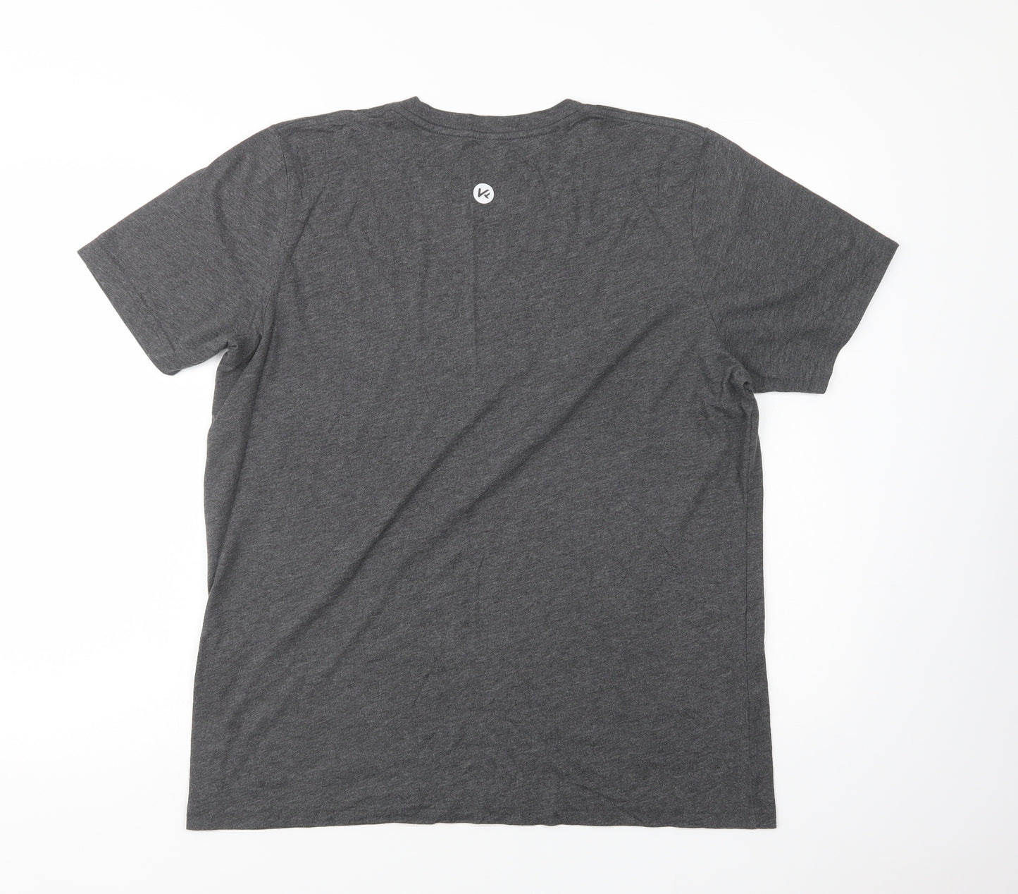 Koncept Mens Grey  Cotton  T-Shirt Size L Crew Neck