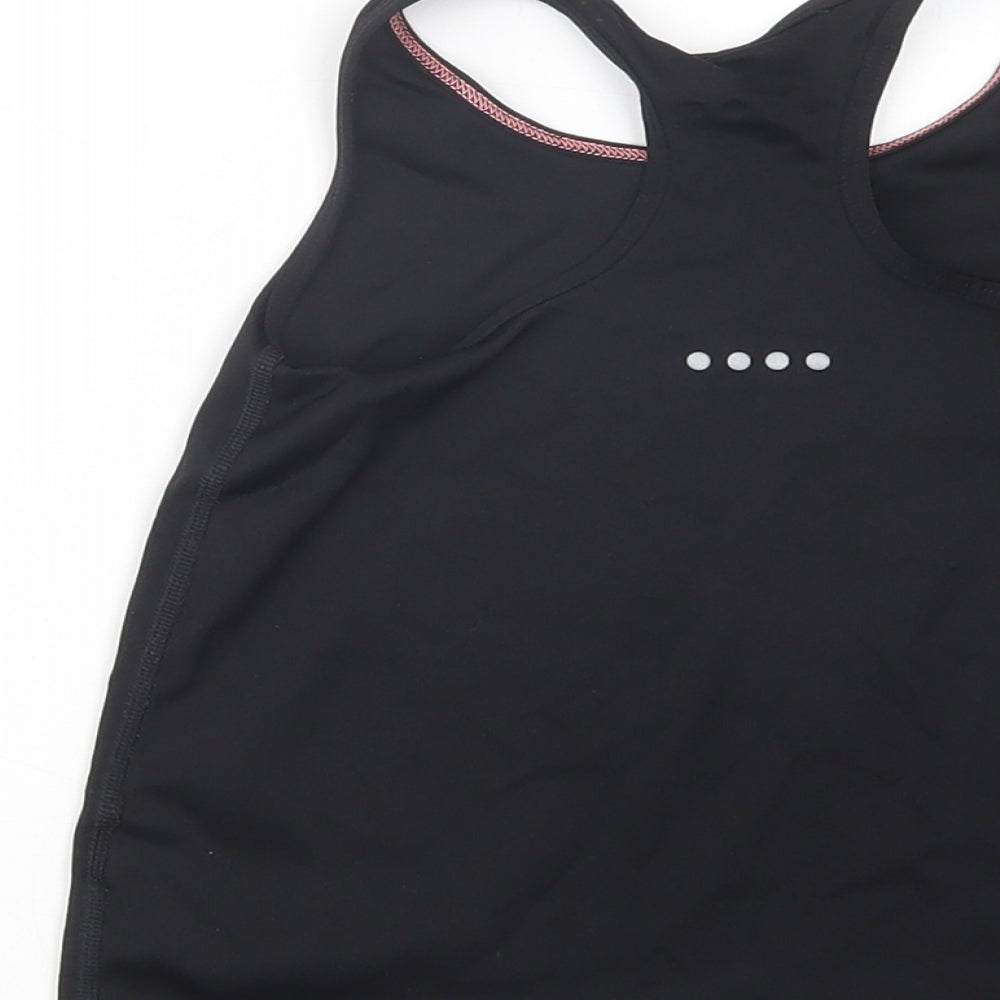 Souluxe Girls Black  Polyester Pullover Tank Size 4-5 Years Scoop Neck Pullover