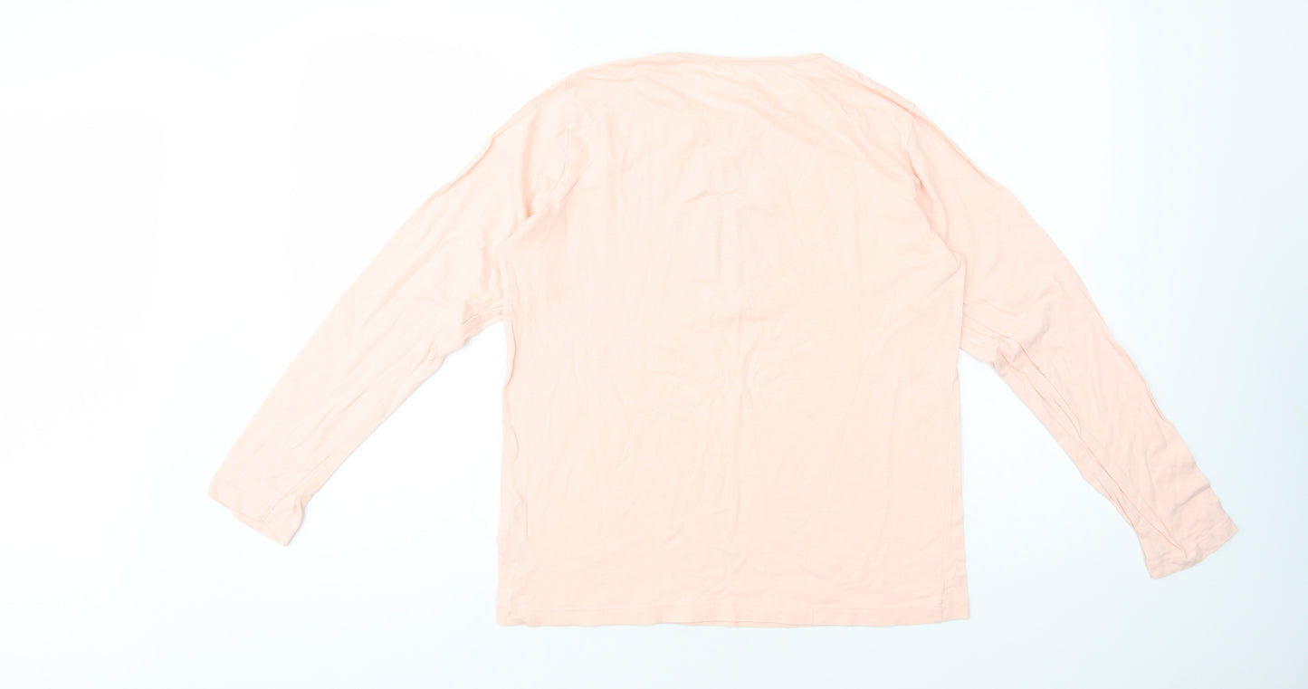 Primark Girls Pink  Cotton Pullover T-Shirt Size 13-14 Years Crew Neck Pullover - Believe In Yourself