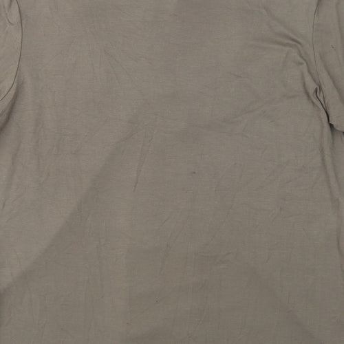 Gabriella Vicenza Womens Green  Polyester Basic Blouse Size 10 Collared