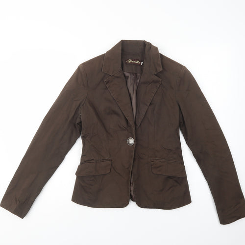 Fionella Womens Green   Jacket Blazer Size XS  Button