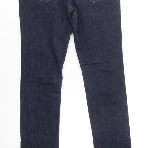 A Wear Womens Blue  Cotton Skinny Jeans Size 8 L32 in Regular Button