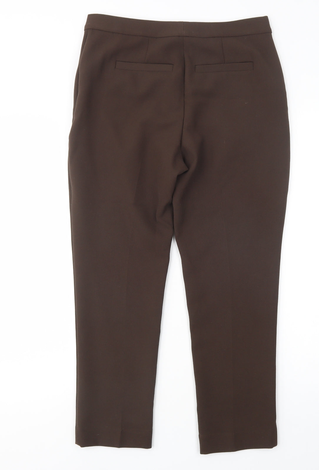 Autograph Womens Brown  Polyester Dress Pants Trousers Size 10 L25 in Regular Button