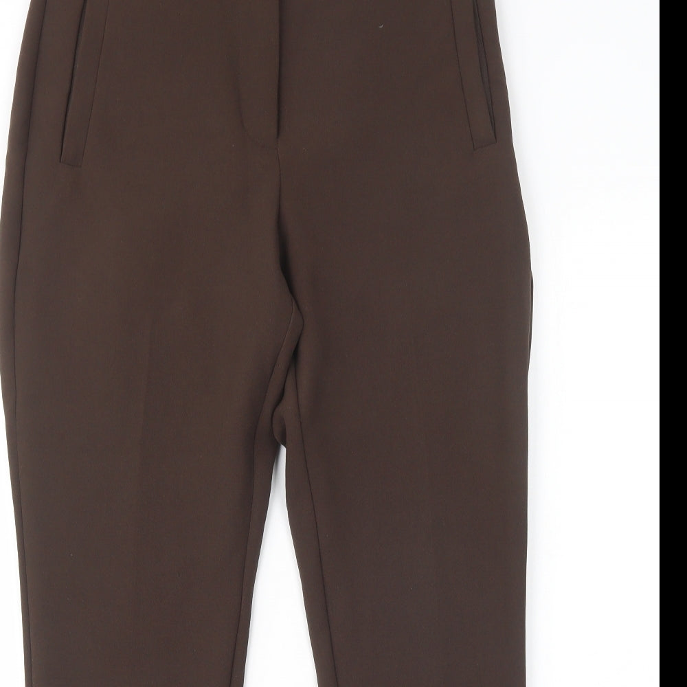 Autograph Womens Brown  Polyester Dress Pants Trousers Size 10 L25 in Regular Button
