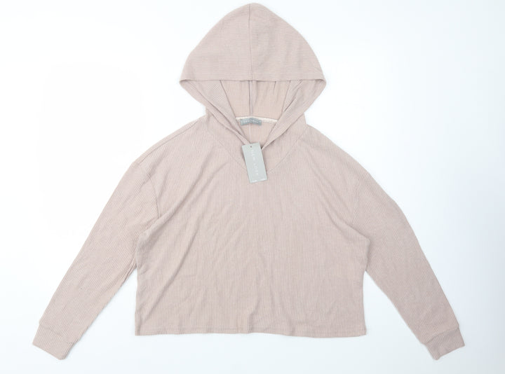 New Look Womens Beige  Polyester Top Lounge Set Size M