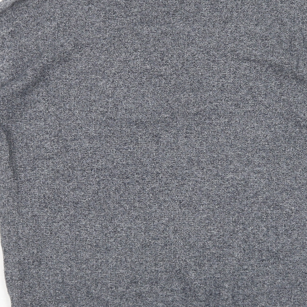 NEXT Boys Grey  Cotton Pullover Polo Size 13 Years Collared Button