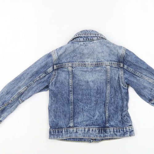 NEXT Girls Blue   Basic Jacket Jacket Size 3-4 Years  Button
