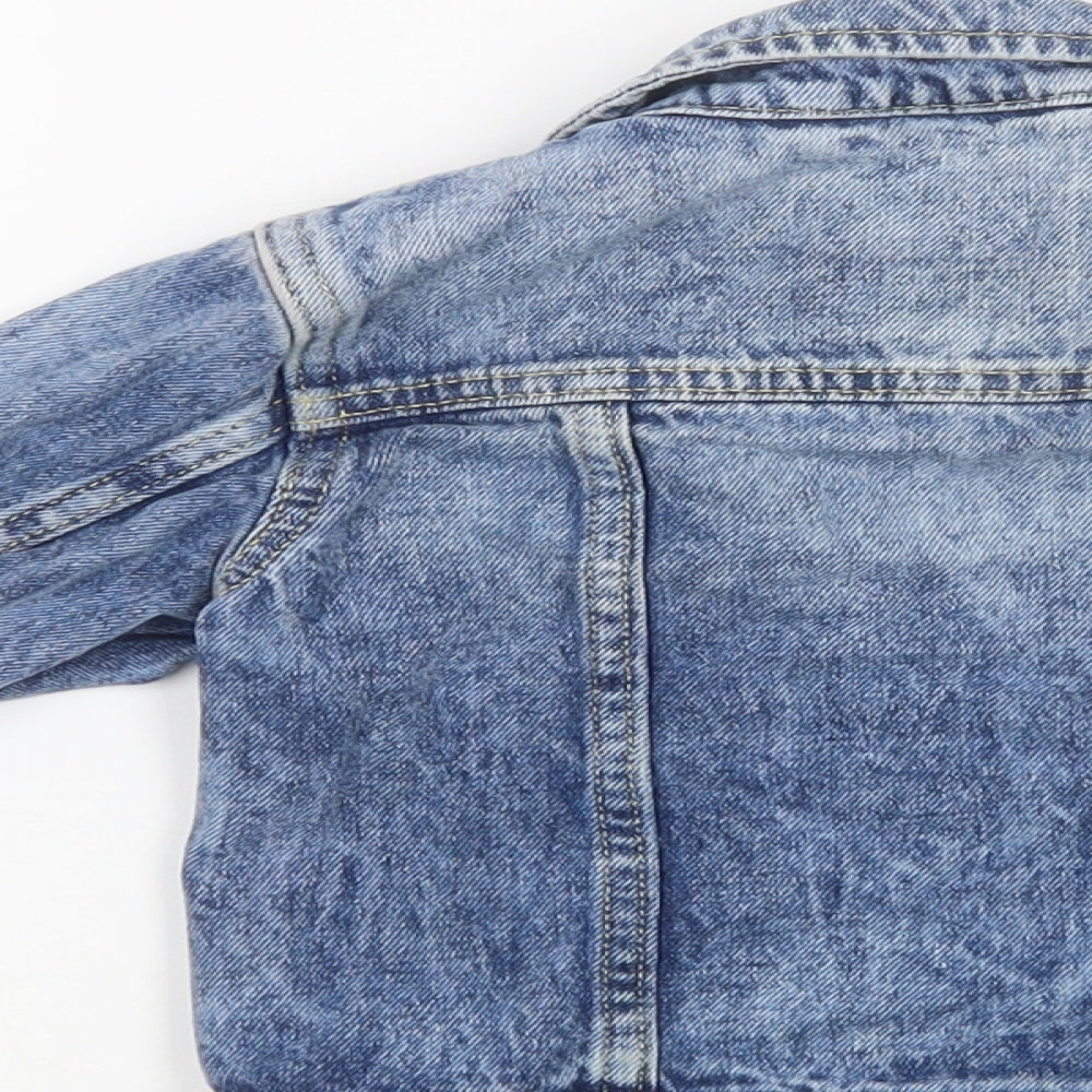 NEXT Girls Blue   Basic Jacket Jacket Size 3-4 Years  Button