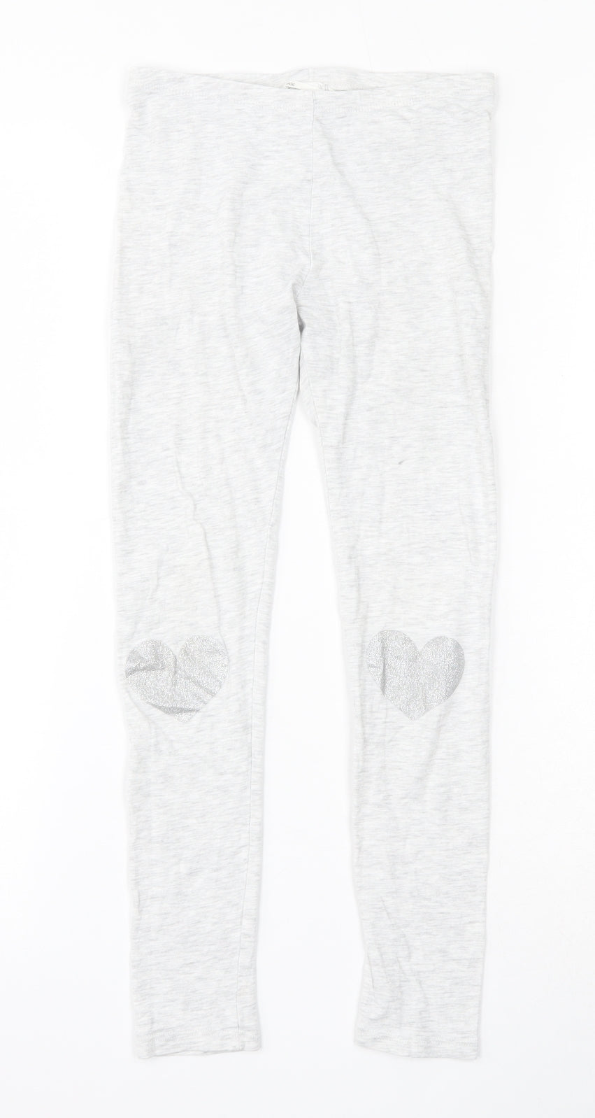 H&M Girls Grey  Cotton Jogger Trousers Size 9 Years  Regular  - Leggings
