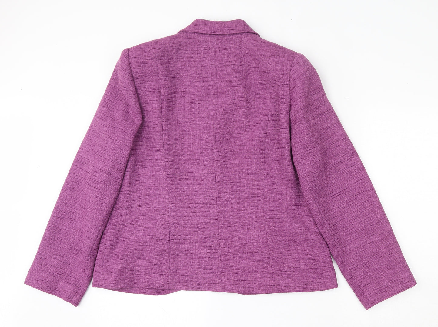 Eastex Womens Purple  Polyester Jacket Suit Jacket Size 14