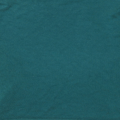 Papaya Womens Green Round Neck  Acrylic Pullover Jumper Size 14