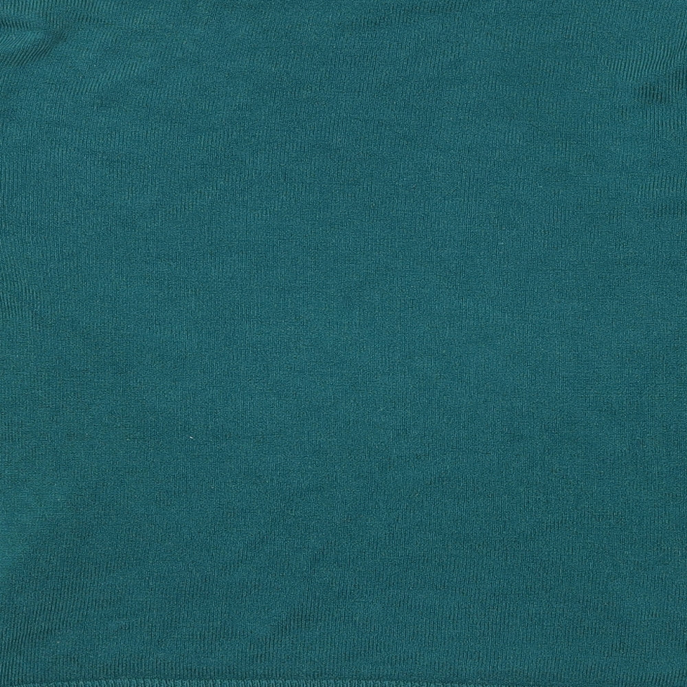 Papaya Womens Green Round Neck  Acrylic Pullover Jumper Size 14