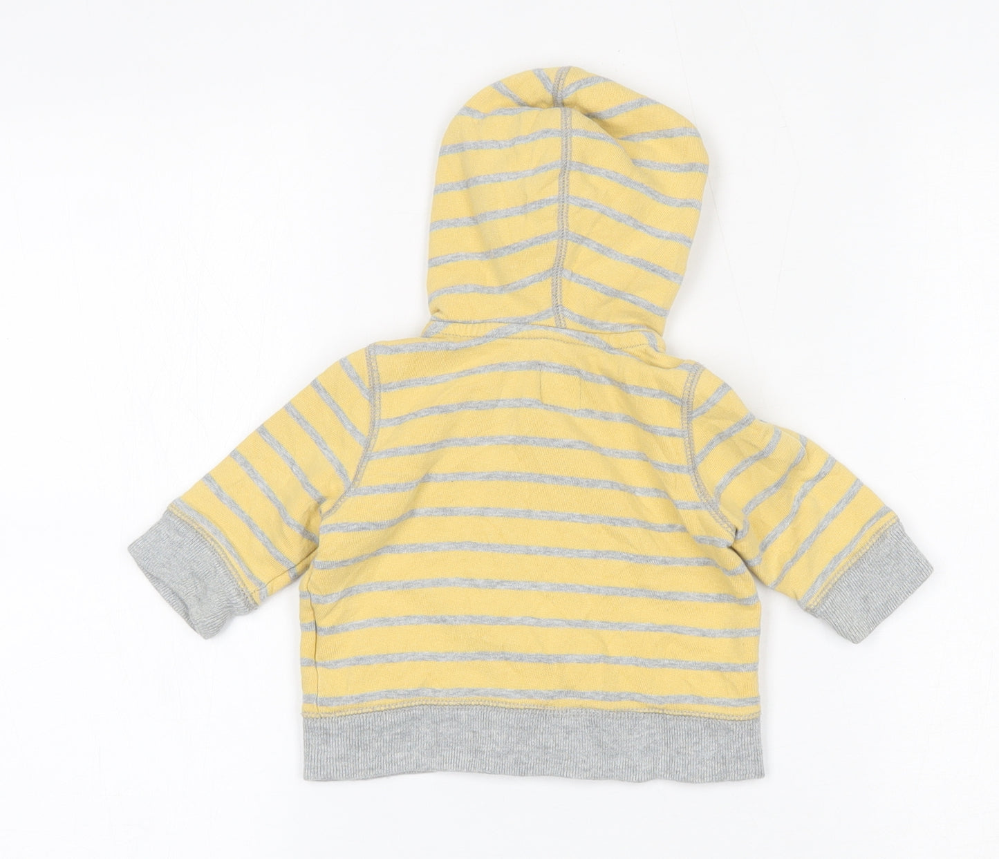 Gap Baby Yellow Striped 100% Cotton Full Zip Jumper Size 3-6 Months  Zip
