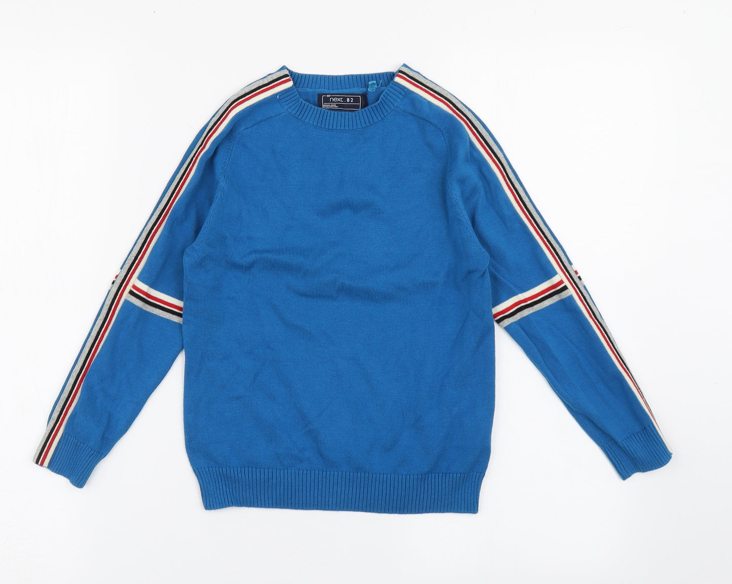 NEXT Boys Blue Round Neck  100% Cotton Pullover Jumper Size 6 Years  Pullover