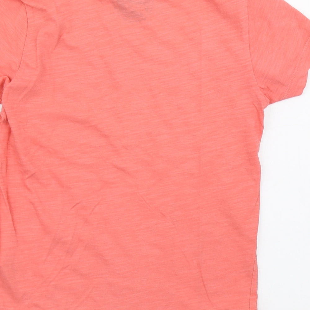 Blue Zoo Boys Pink  100% Cotton Basic T-Shirt Size 5-6 Years Round Neck Pullover - Shark