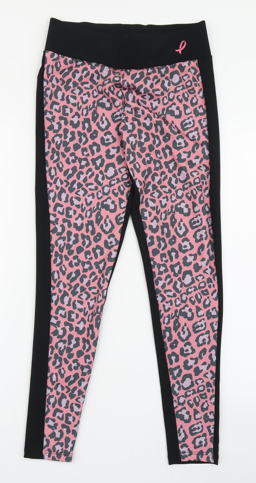 George Womens Black Animal Print Polyester Compression Leggings Size S L27.5 in Regular Pullover - Tickled Pink