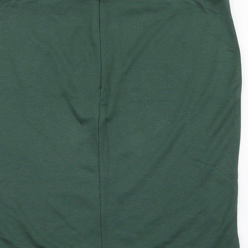 Body Flirt Womens Green  Polyester A-Line Skirt Size S   Zip