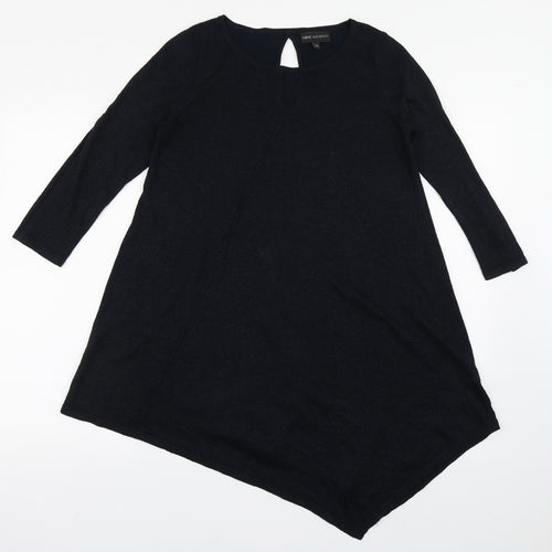 NEXT Womens Blue  Viscose Basic T-Shirt Size 10 Round Neck