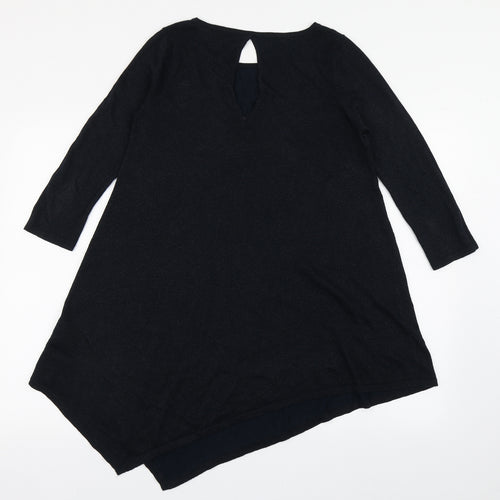 NEXT Womens Blue  Viscose Basic T-Shirt Size 10 Round Neck