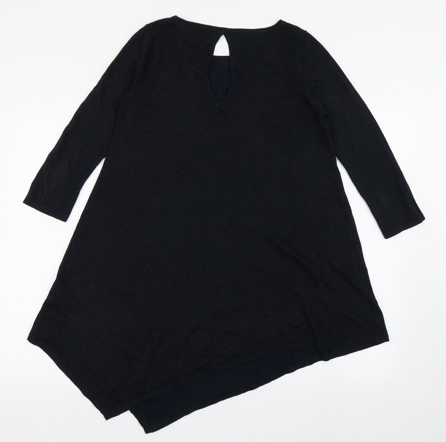 NEXT Womens Blue  Viscose Basic T-Shirt Size 10 Round Neck