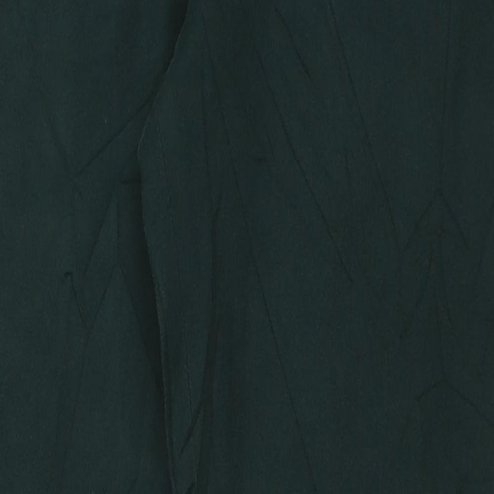 COS Womens Green  Cotton Trousers  Size 10 L28 in Regular Zip