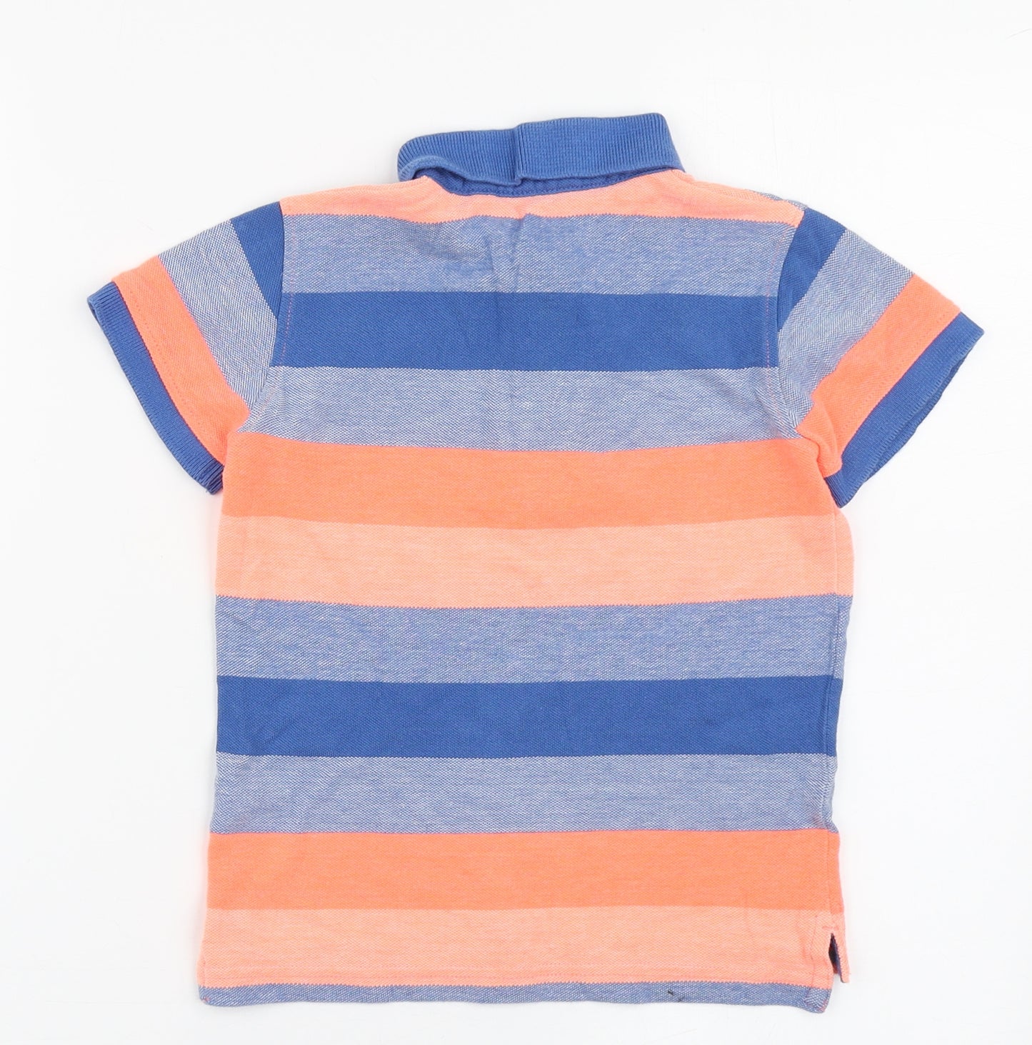 NEXT Boys Multicoloured Striped Cotton Basic Polo Size 3-4 Years Collared Pullover
