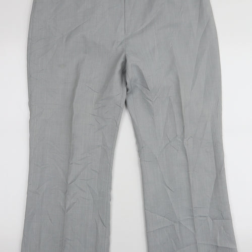 Atmoshpere Womens Grey  Polyester Trousers  Size 16 L27 in Regular Zip
