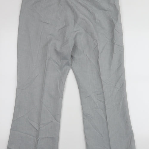 Atmoshpere Womens Grey  Polyester Trousers  Size 16 L27 in Regular Zip