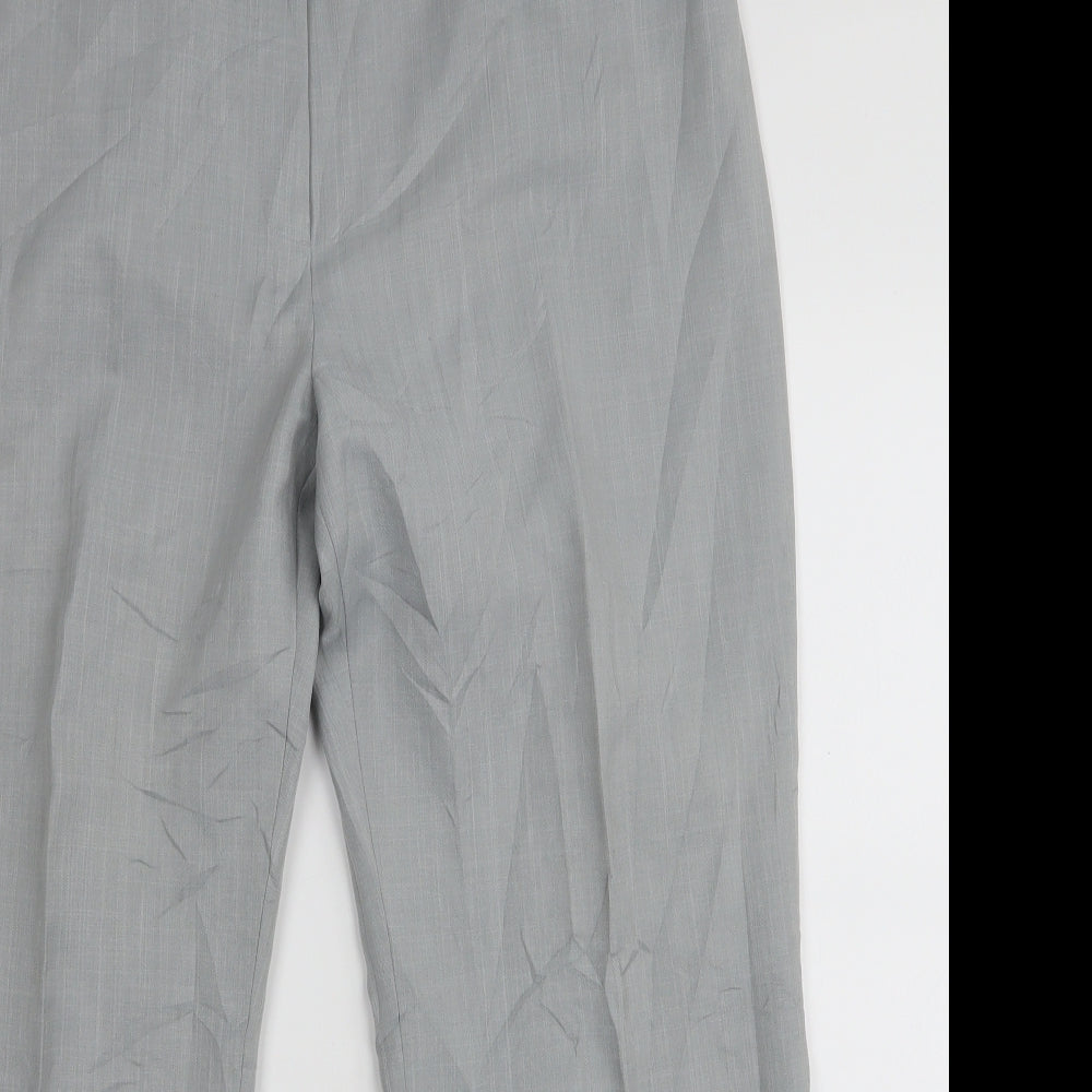 Atmoshpere Womens Grey  Polyester Trousers  Size 16 L27 in Regular Zip