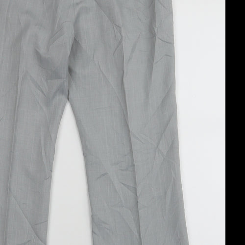 Atmoshpere Womens Grey  Polyester Trousers  Size 16 L27 in Regular Zip