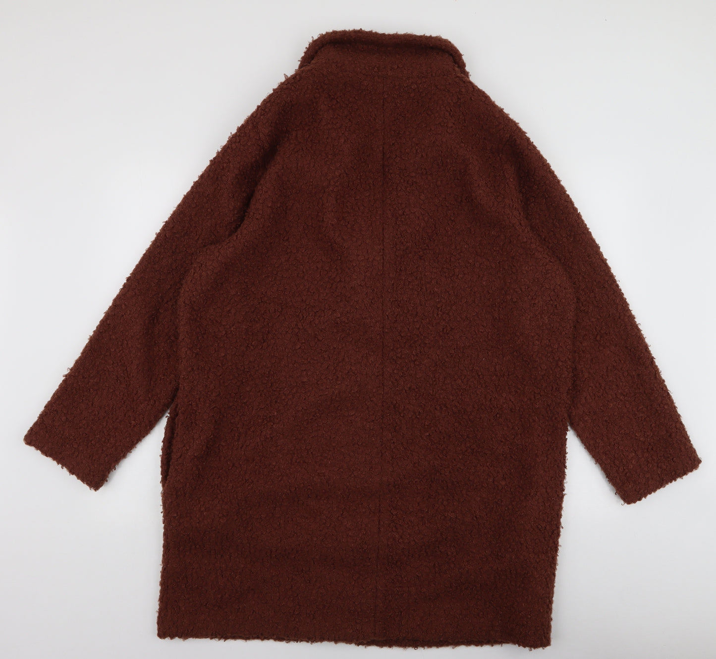 TU Womens Brown   Overcoat Coat Size 18  Button