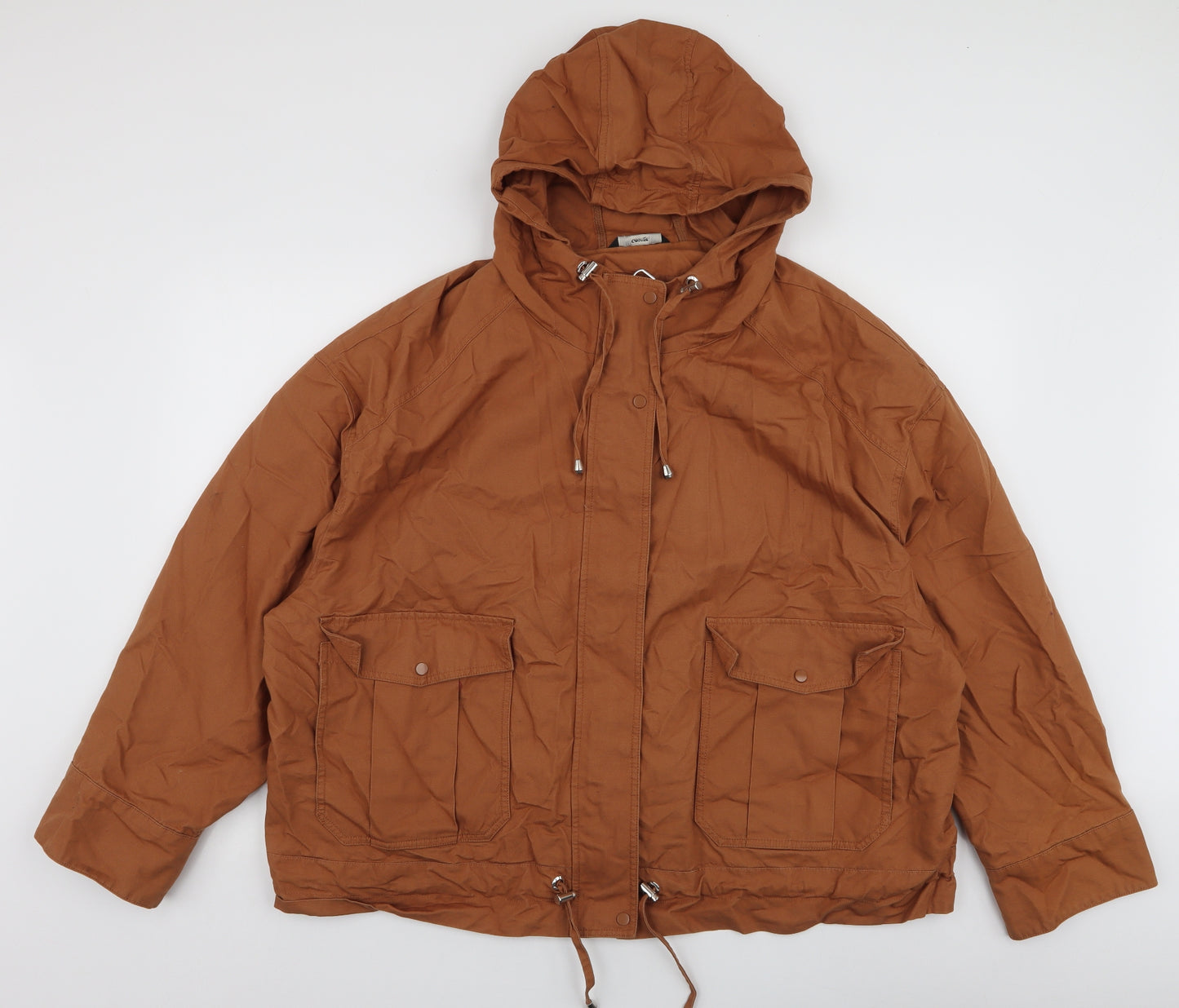 George Womens Brown   Parka Coat Size 2XL  Zip