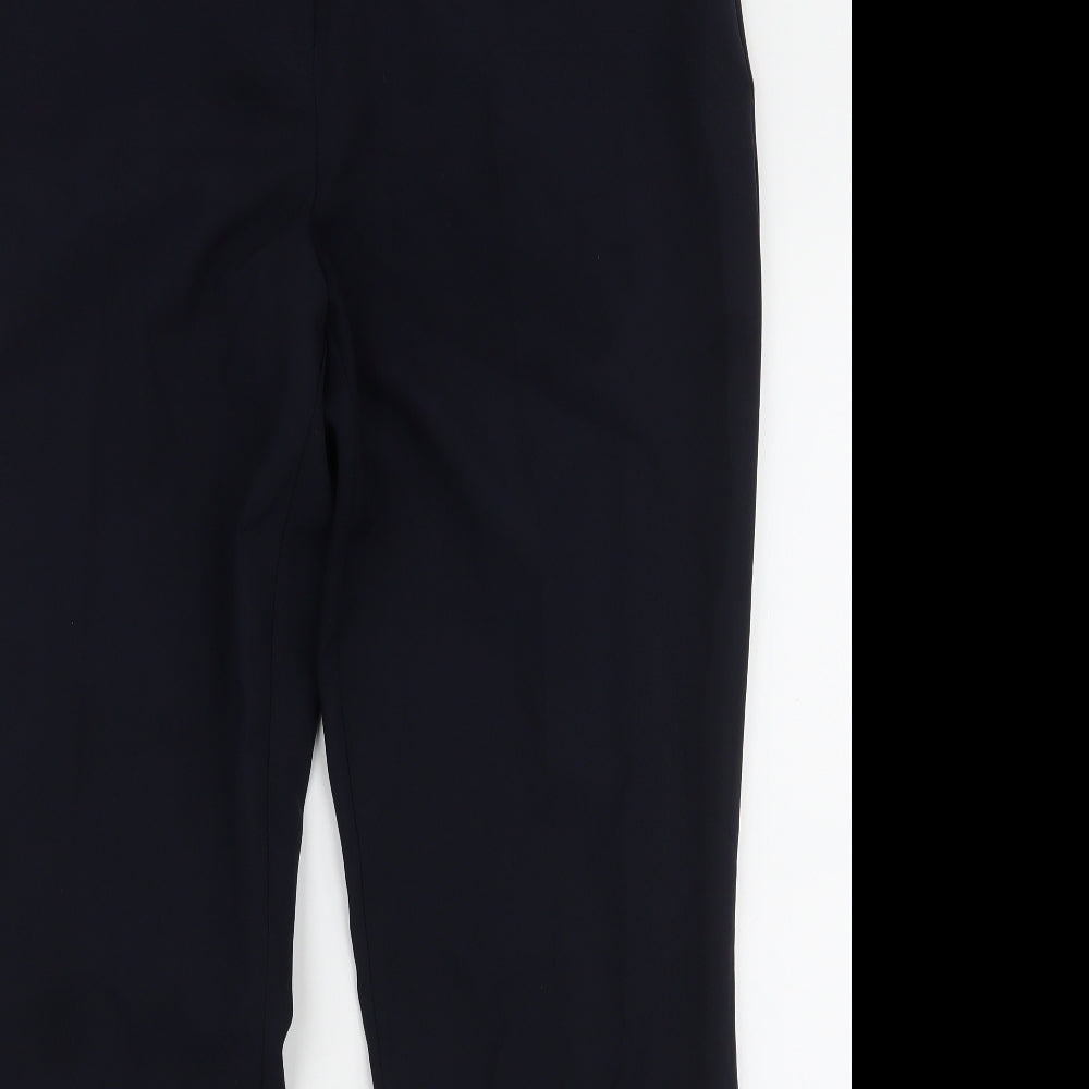 Dunnes Womens Blue  Polyester Dress Pants Trousers Size 16 L30.5 in Regular Zip