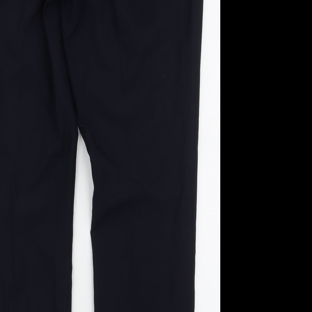 Dunnes Womens Blue  Polyester Dress Pants Trousers Size 16 L30.5 in Regular Zip