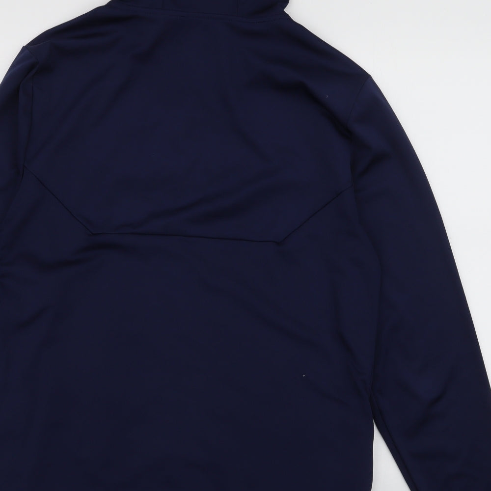ASOS Mens Blue  Polyester Full Zip Hoodie Size XL