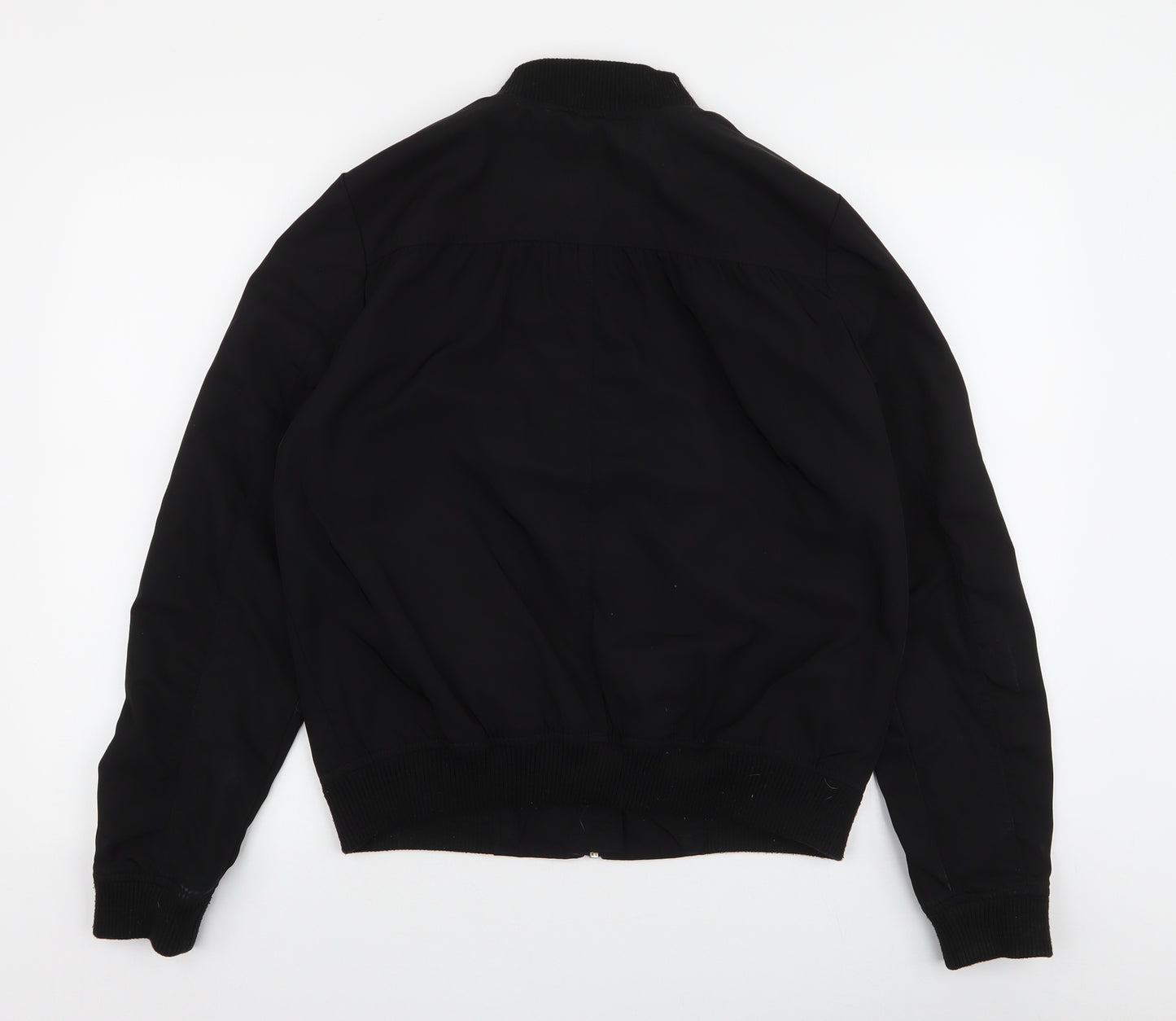 River Island Womens Black   Bomber Jacket Jacket Size 14  Zip