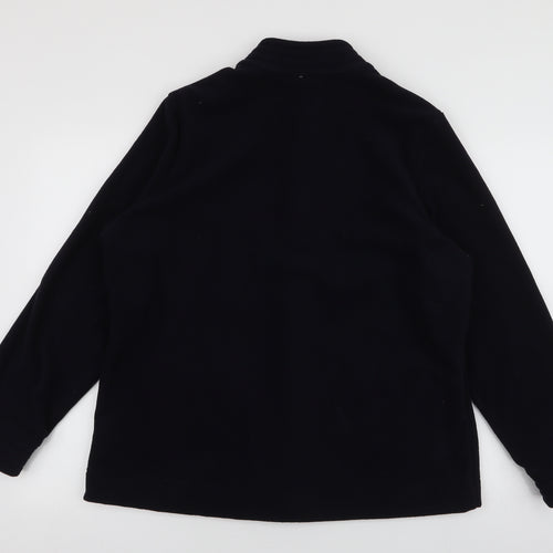 Classic  Womens Blue   Overcoat Coat Size 16  Zip