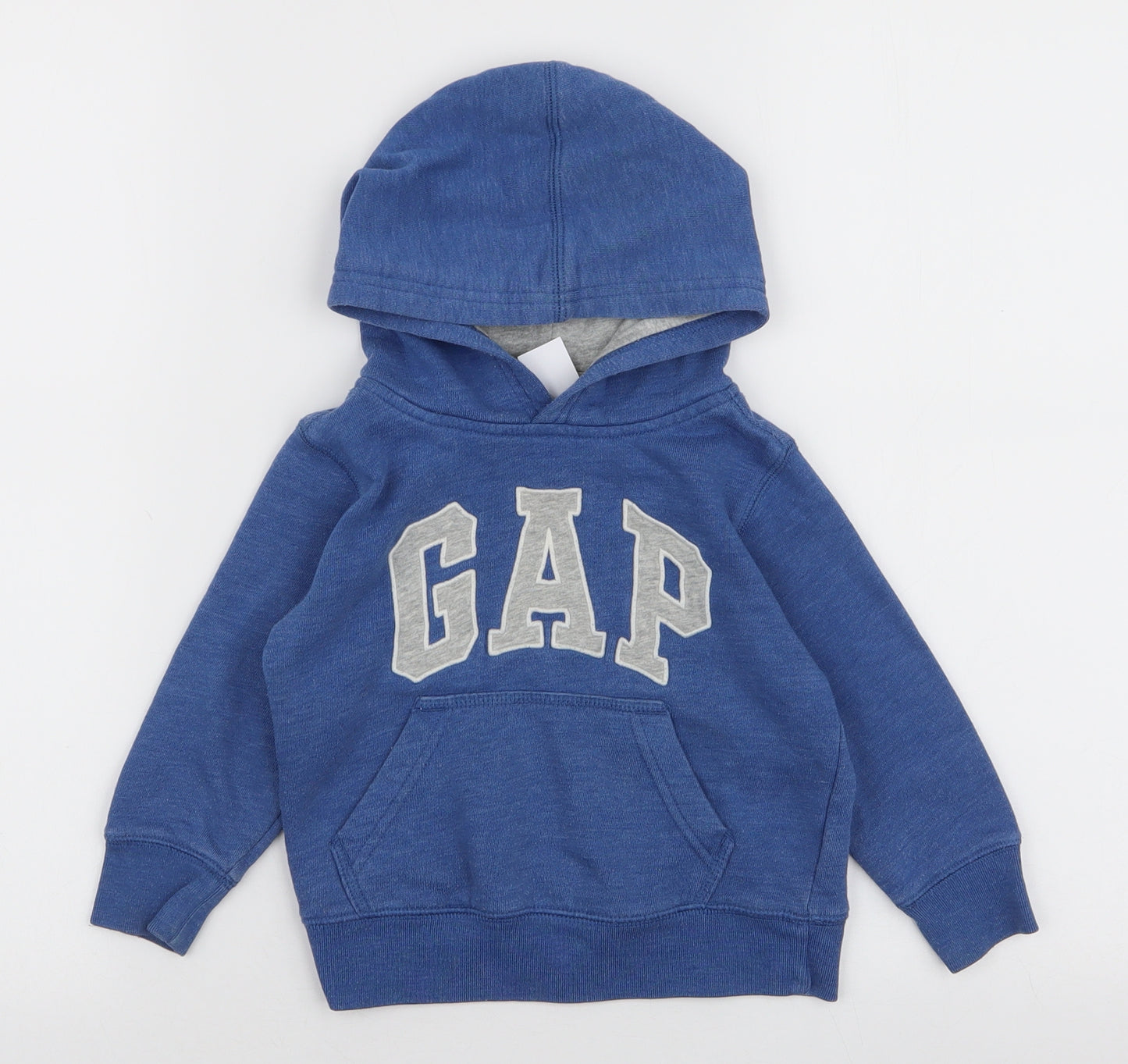 Gap Boys Blue  Cotton Pullover Hoodie Size 2 Years  Pullover