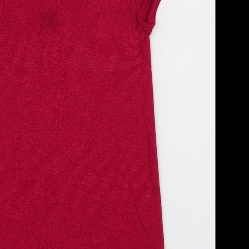 Blue Zoo Girls Red  Viscose A-Line  Size 2-3 Years  Round Neck Pullover