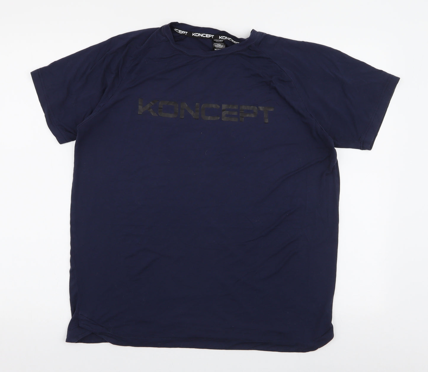 Koncept Mens Blue  Bamboo  T-Shirt Size L Round Neck