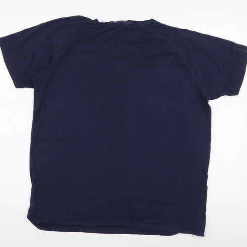 Koncept Mens Blue  Bamboo  T-Shirt Size L Round Neck