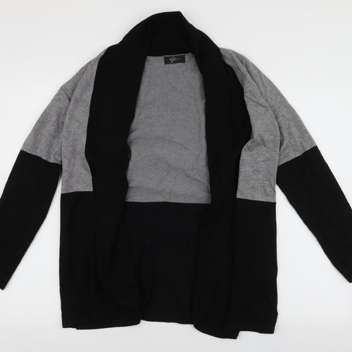 Preworn Womens Grey Collared  Rayon Cardigan Jumper Size M