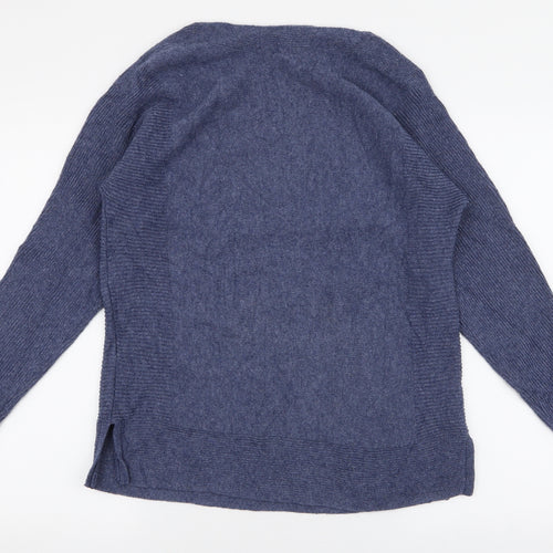 Dorothy Perkins Womens Blue Boat Neck  Polyester Pullover Jumper Size 8