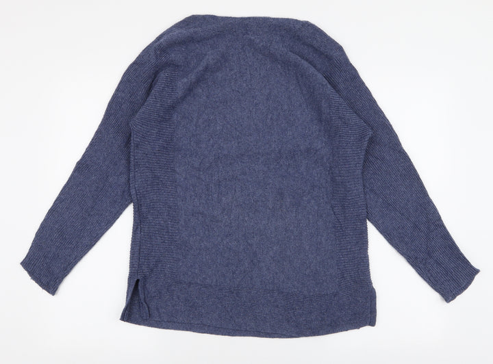Dorothy Perkins Womens Blue Boat Neck  Polyester Pullover Jumper Size 8