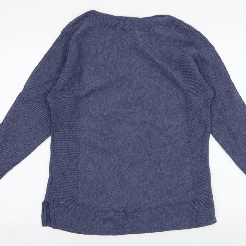 Dorothy Perkins Womens Blue Boat Neck  Polyester Pullover Jumper Size 8