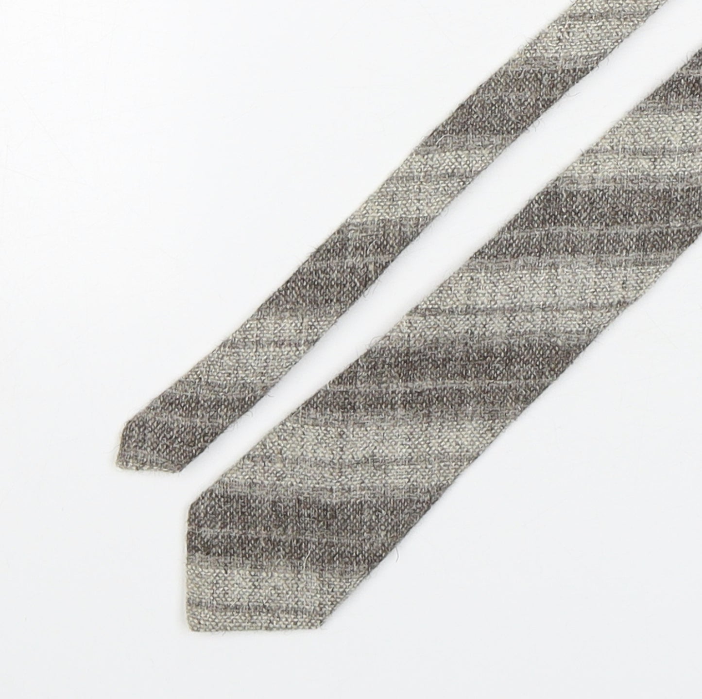Murray Brothers  Mens Multicoloured Striped Wool Pointed Tie One Size