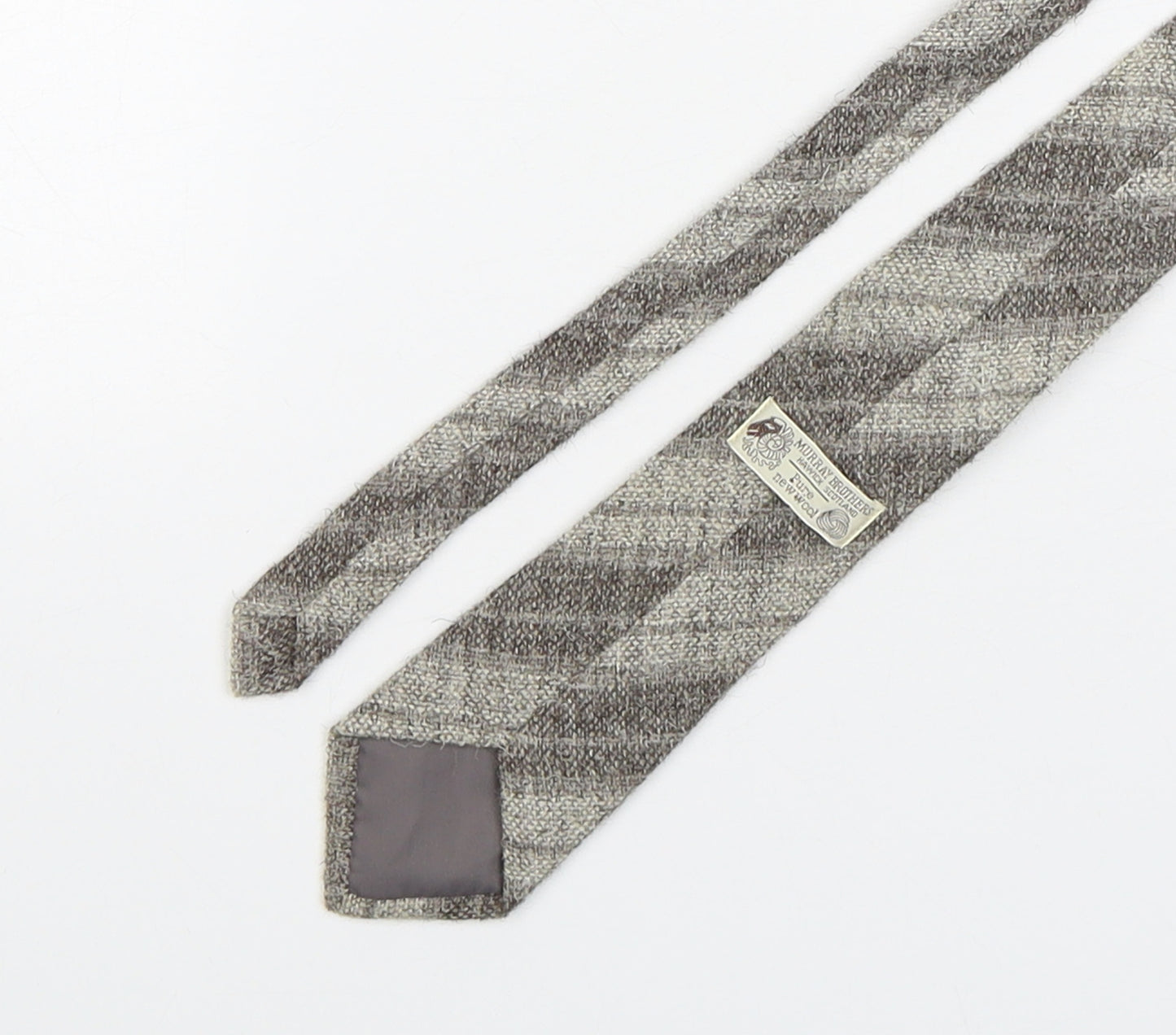 Murray Brothers  Mens Multicoloured Striped Wool Pointed Tie One Size