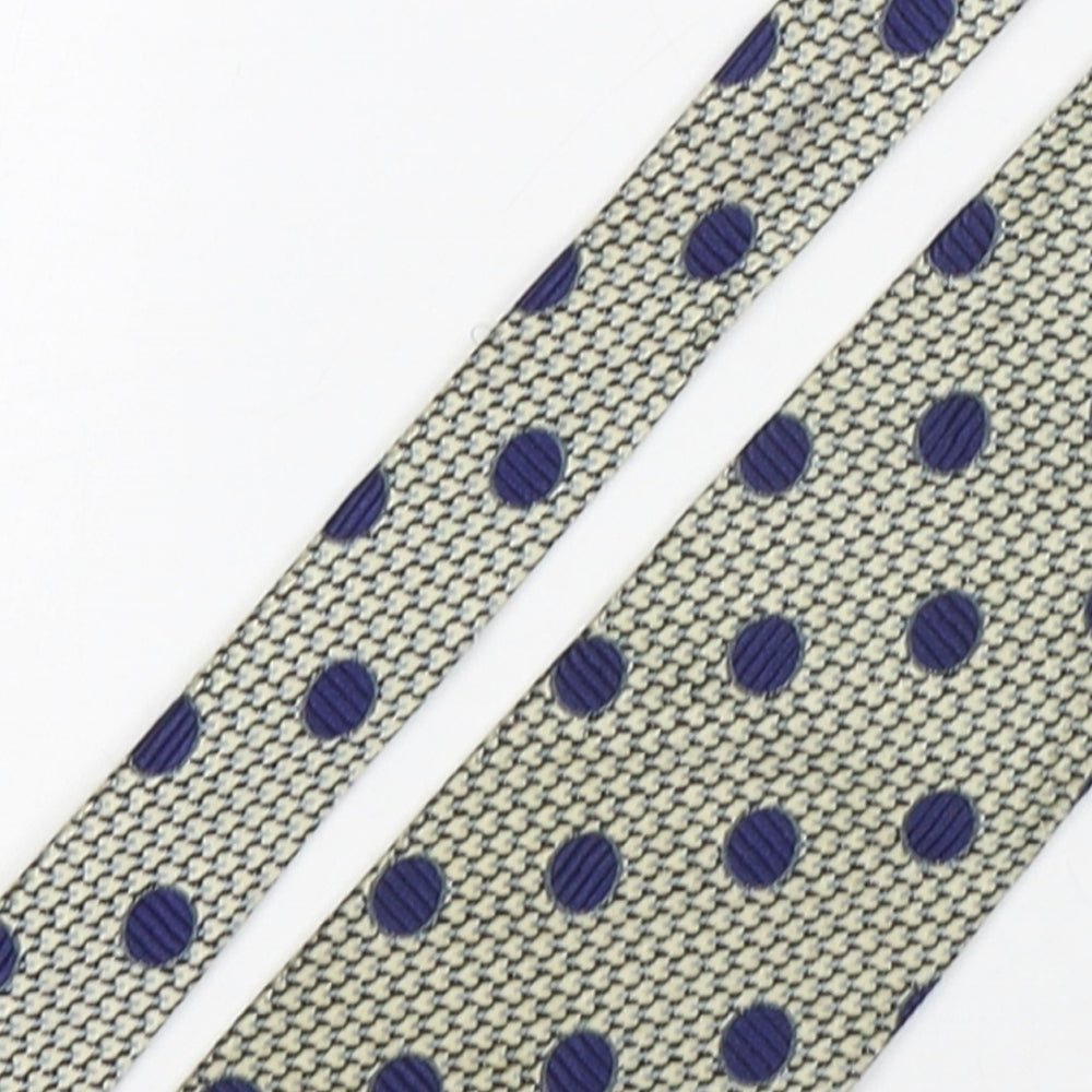 Ermenegildo Zegna Mens Multicoloured Polka Dot Silk Pointed Tie One Size